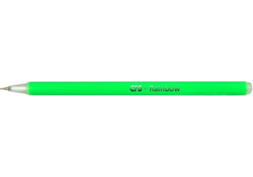 Ручка масляна Rainbow 0.5 мм, асорті корпус, пише синім 