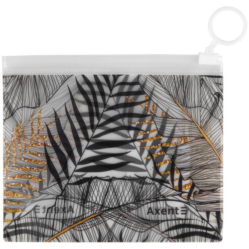 Папка на блискавці zip-lock, B7, Soft Touch, Jungle Axent. Розмір 11.5х13,5см