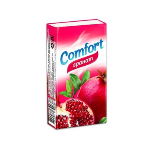 Серветки (хустинки) паперові кишенькові "Comfort" Гранат,  1пач х 10шт 