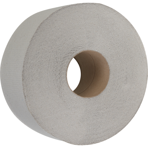 Туалетний папір "Джамбо", 19смх100м, Buroclean, макулатурний, сірй, 1 рул. (в упак.6 рул)