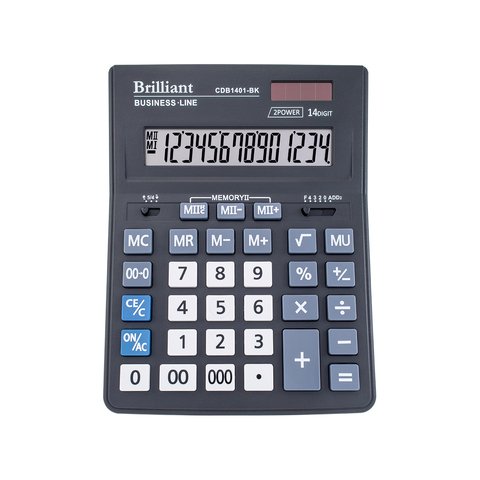 Калькулятор бухгалтерский CDB1401-BK (14 разр.) 155х203х36 мм
