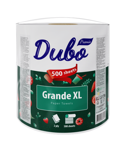 Полотенца бумажные в рулоне Soffione Диво GRANDE XL, 500л., 2-слойные