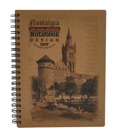 Зошит В6 (125ммх176мм), 96 арк., KRAFT, нелінований, мікроперфорація, обкладинка з крафт-картону