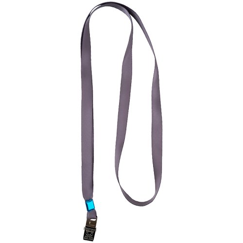Шнурок для бейджа, Axent, с металлическим клипом, серый