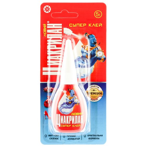 Супер-клей Циакрилан 5г, красный