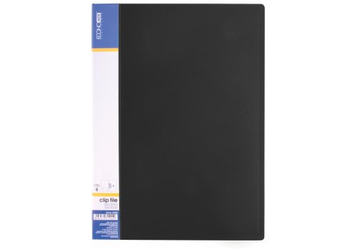 Папка А4, с прижимом, цвет чёрный