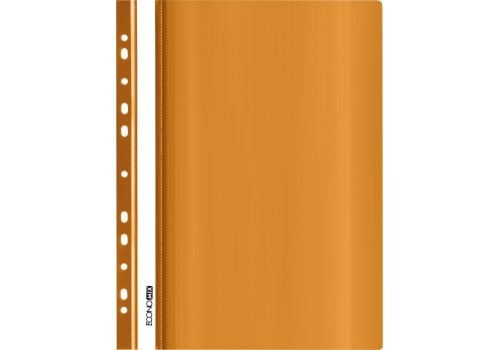 Скоросшиватель А4 с перфорацией, оранжевый