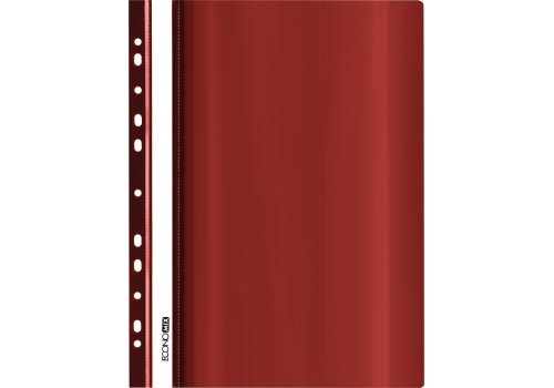 Швидкозшивач А4 з перфорацією, бордовий