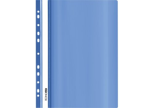 Скоросшиватель А4 с перфорацией, голубой