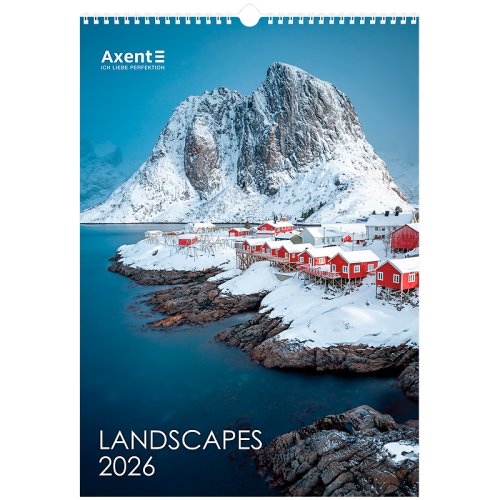Календар настінний А3 2026 р., Landscapes