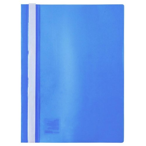 Швидкозшивач із перфорацією, А4, блакитний, Axent