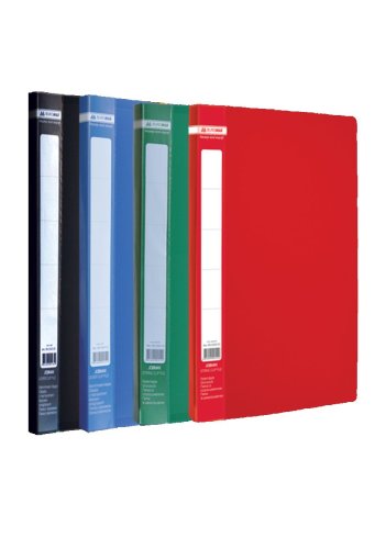 Папка пластикова з боковим притиском JOBMAX, колір асорті