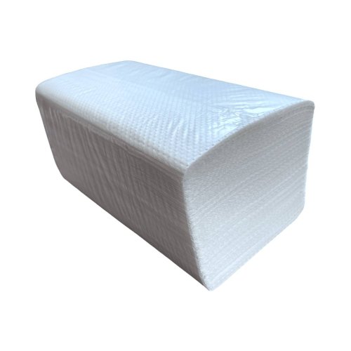 Рушники паперові целюлозні Z-складка 22.5х19 см (20пач х 200л=4000л) 2-х шар., білий PAPERO (RN019)