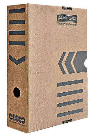 Бокс для архівації документів,  80мм, крафт. Розмір: 352х250х80мм (Набір 5шт)
