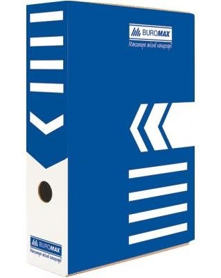 Бокс для архивации документов, 80мм, синий. Размер: 352х250х80мм (Набор 5шт)