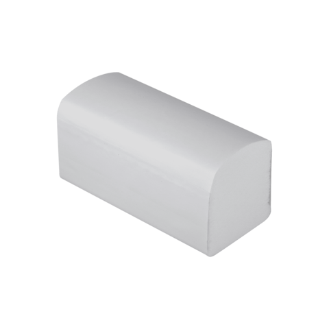 Полотенца бумажные 150 шт, 23х21 см, BUROCLEAN белые, V-складка, целлюлоза, двухслойные