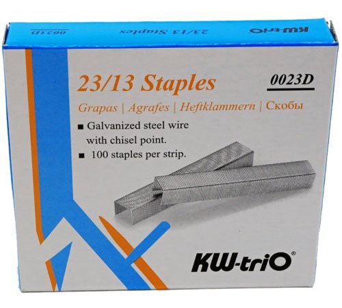 Скобы гальванизированные KW-trio 23/13, уп/1000шт. (0023D)