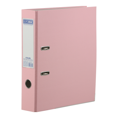 Регистратор односторонний А4 ETALON, JOBMAX, ширина торца 70/75 мм, розовый