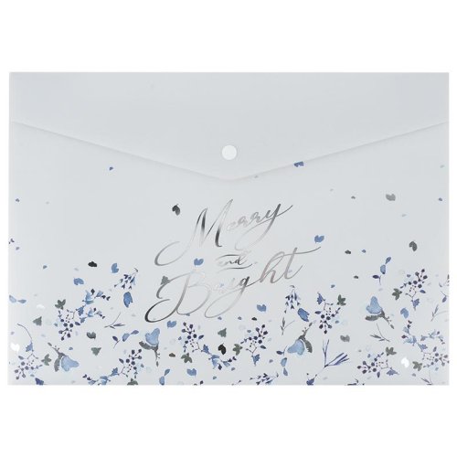 Папка на кнопке А4, Flower Symphony-1