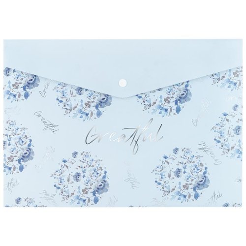 Папка на кнопке А4, Flower Symphony-2