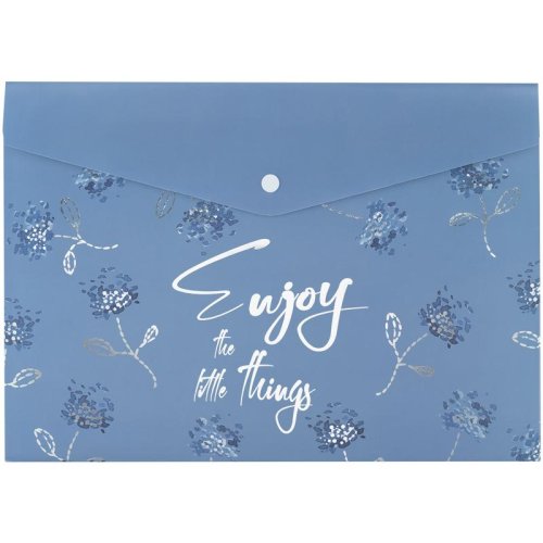 Папка на кнопці А4, Flower Symphony-3