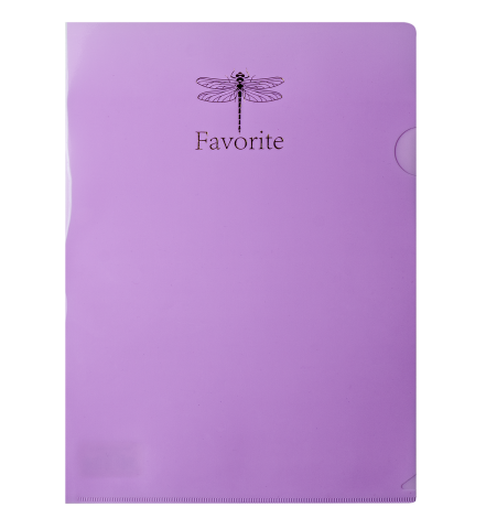 Папка-уголок А4, FAVOURITE, PASTEL, сиреневая
