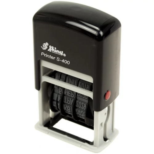 Міні-датер пластмасовий 4 мм. Формат дати: Число / Місяць / Рік (наприклад, 22 КВІ 2026)