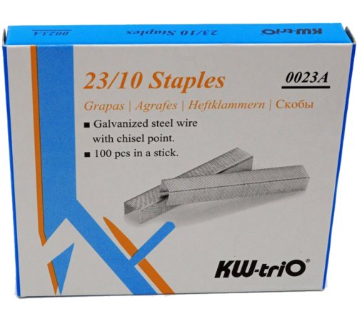 Скоби гальванізовані KW-trio 23/10, 1000шт. Картонна упаковка.