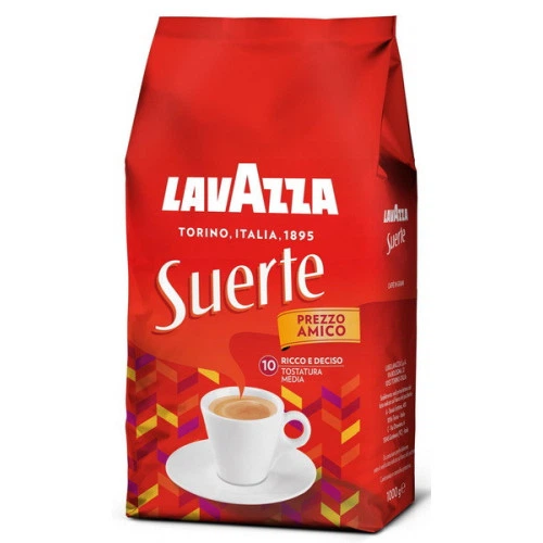 Кава в зернах LAVAZZA Suerte, 1000 г (Робуста) (ФОП без ПДВ)
