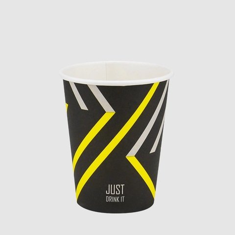 Посуда одноразовая (стакан бумажный, 270 мл) "Just Drink", BUROCLEAN 50шт уп(D-79)