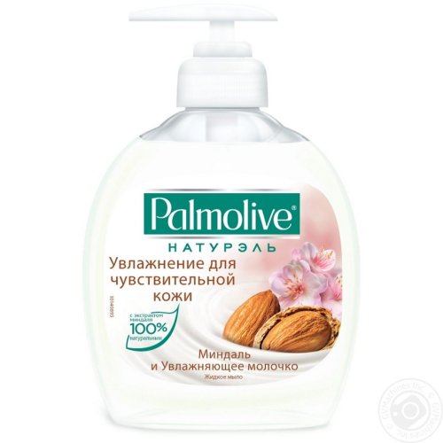 Мило рідке Palmolive Натюрель Зволоження для чутливої шкіри Мигдаль і Увлажняюще молочко 300мл