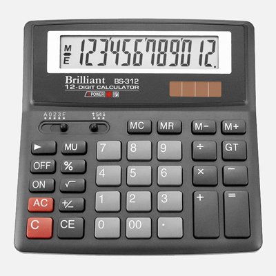 Калькулятор бухгалтерський BS-312 (12 розр.) 156x 157x 34 (мм)
