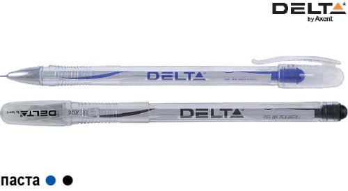 Ручка гелевая Delta 2020, пишет черным