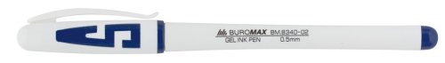Ручка гелевая Buromax 8340, пишет синим