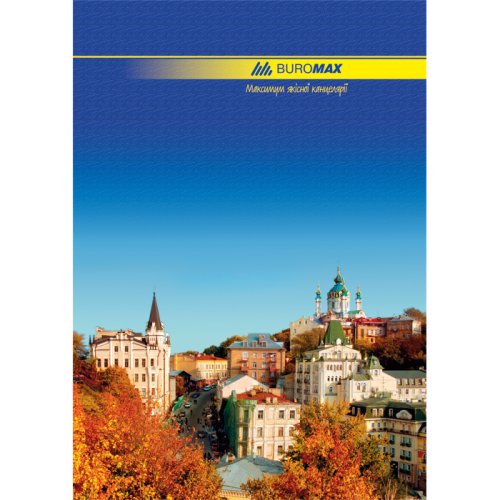 Книга обліку А4, 96л., лінія, обкладинка - твердий картон, "Київ"