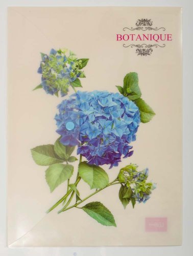 Папка на кнопке А4, "Botanique"