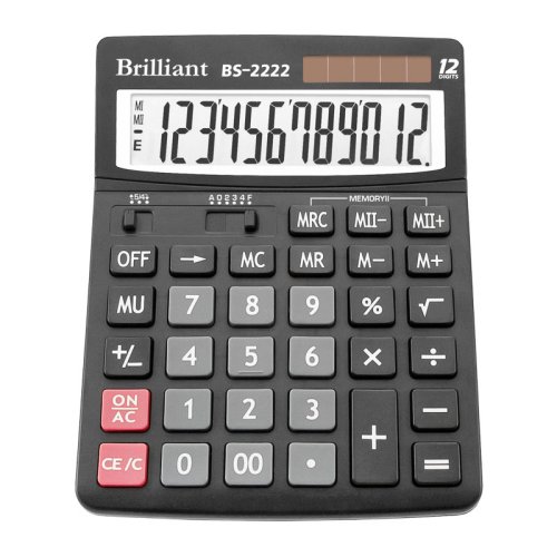 Калькулятор бухгалтерський BS-2222(12 розр.) 150x 193x29мм