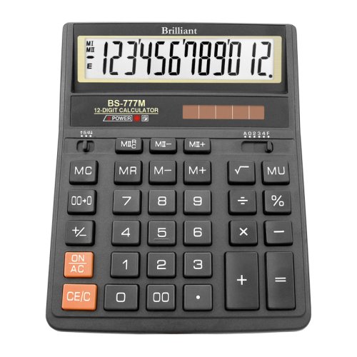 Калькулятор бухгалтерський BS-777M (12 розр.) 157x200x 31мм