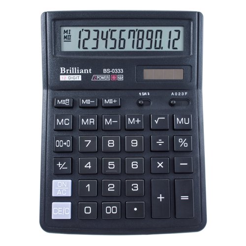 Калькулятор бухгалтерський BS-0333, 143.00 x 192.00 x 39.50