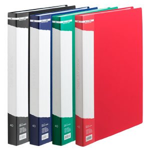 Папка А4, c 20 файлами, колір асорті