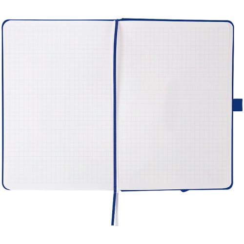 Блокнот Axent Partner Prime (А5), 145*210 мм, 96 л., клетка, на резинке, закладка, кармашек на форзаце, петля для ручки, цвет: синий