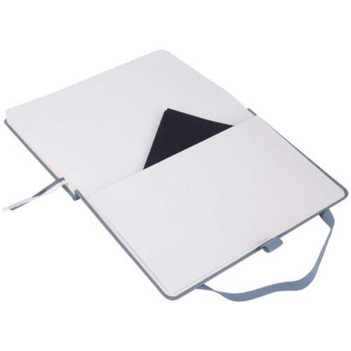 Блокнот Axent Partner Prime (А5), 145*210 мм, 96 л., клетка, на резинке, закладка, кармашек на форзаце, петля для ручки, цвет: серый