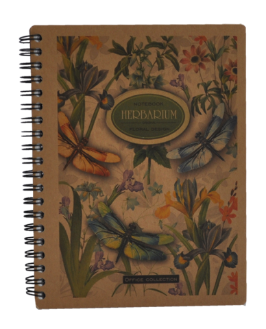 Зошит В6 (125ммх176мм), 96 арк., KRAFT, нелінований, мікроперфорація, обкладинка з крафт-картону