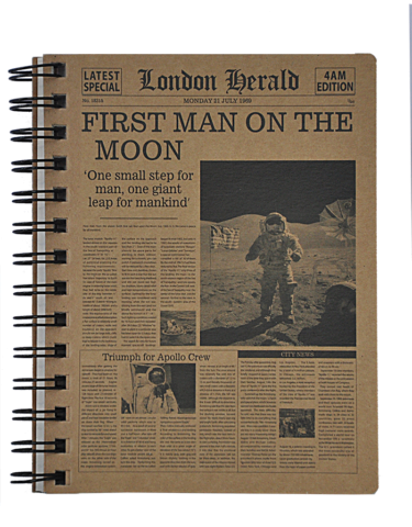 Тетрадь В6 (125ммх176мм), 96 л., KRAFT, клетка, микроперфорация, обложка из крафт-картона
