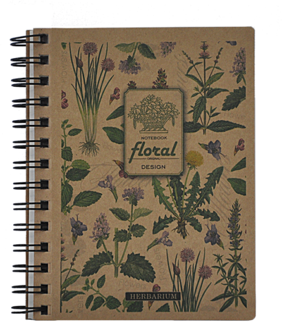 Тетрадь В6 (125ммх176мм), 96 л., KRAFT, клетка, микроперфорация, обложка из крафт-картона
