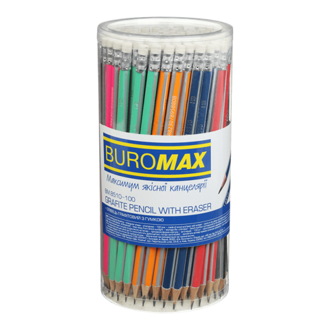 Олівець простий, НВ, з ластиком (ФОП без ПДВ)