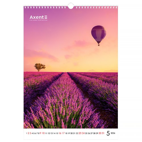 Календар настінний А3 2026 р., Landscapes