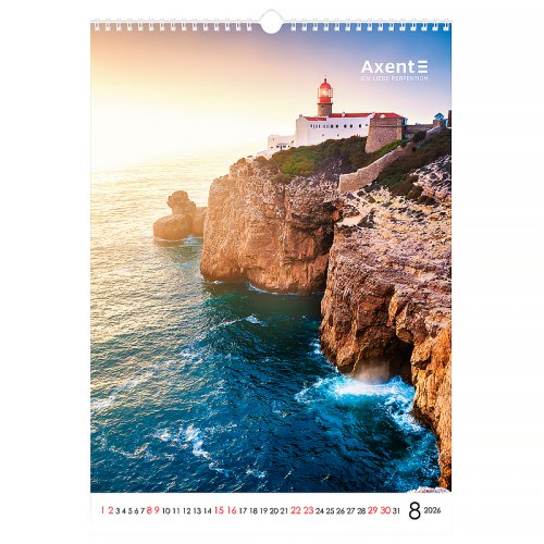 Календар настінний А3 2026 р., Landscapes