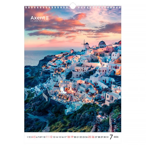 Календар настінний А3 2026 р., Landscapes