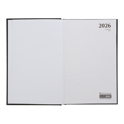Щоденник датов. 2026 ZEST, A5, чорний , бумвініл